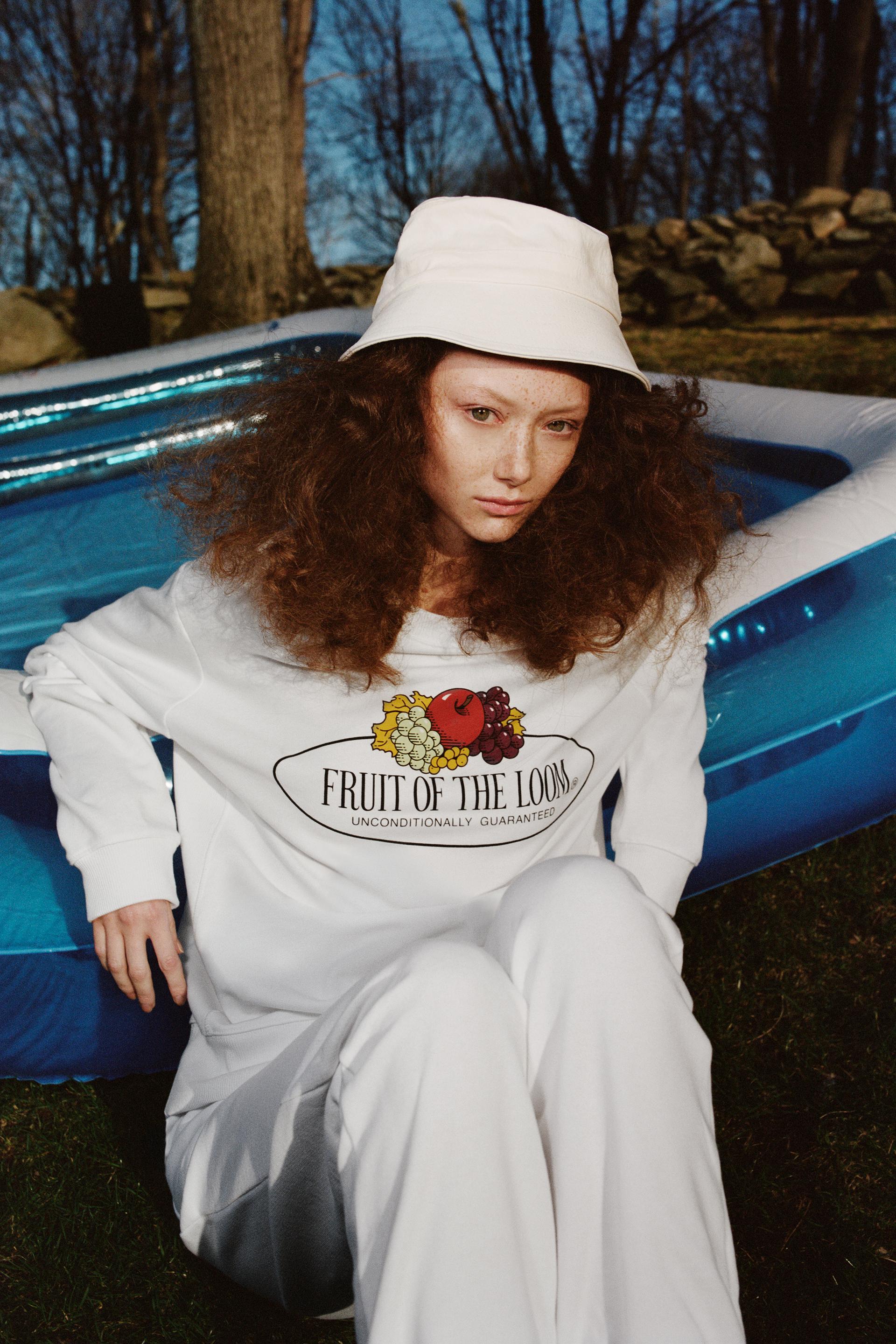 Fruit of the loom sweatshirt zara Clearance