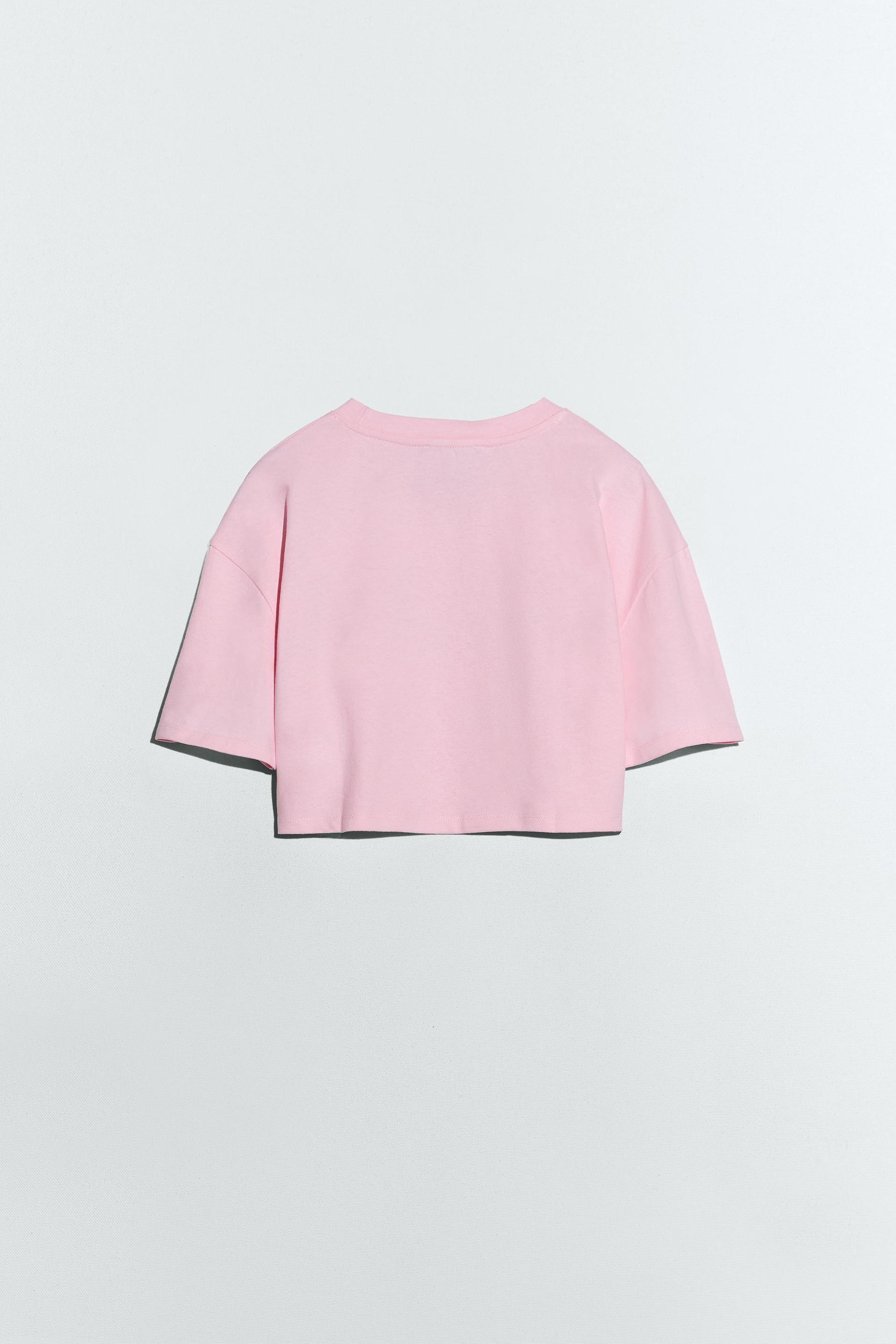 ピンクパンサー Mgm クロップドtシャツ Zara Japan 日本 ピンクパンサー Mgm クロップドtシャツ Zara Japan 日本