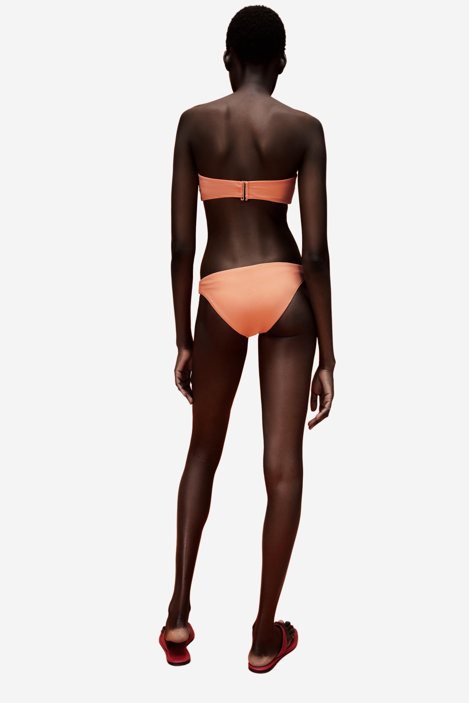 Top Bikini Bandeau Mandarina Zara Espana Top Bikini Bandeau Mandarina Zara Espana