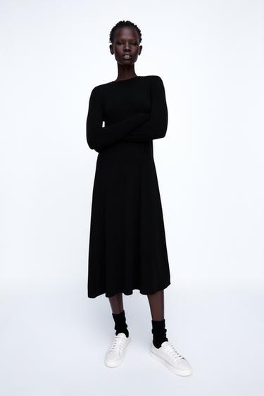 siyah kadin elbise zara turkiye