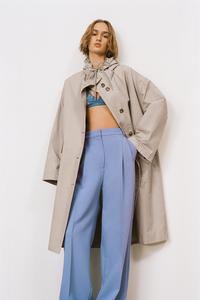 silk trench coat zara