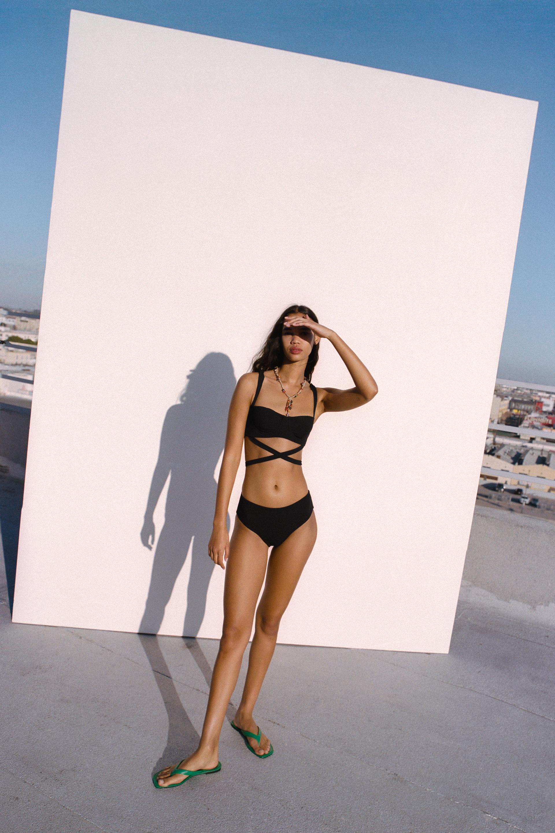 テクスチャー ウェーブ ウェーブ ビキニボトム Zara Japan 日本 テクスチャー ウェーブ ウェーブ ビキニボトム Zara Japan 日本