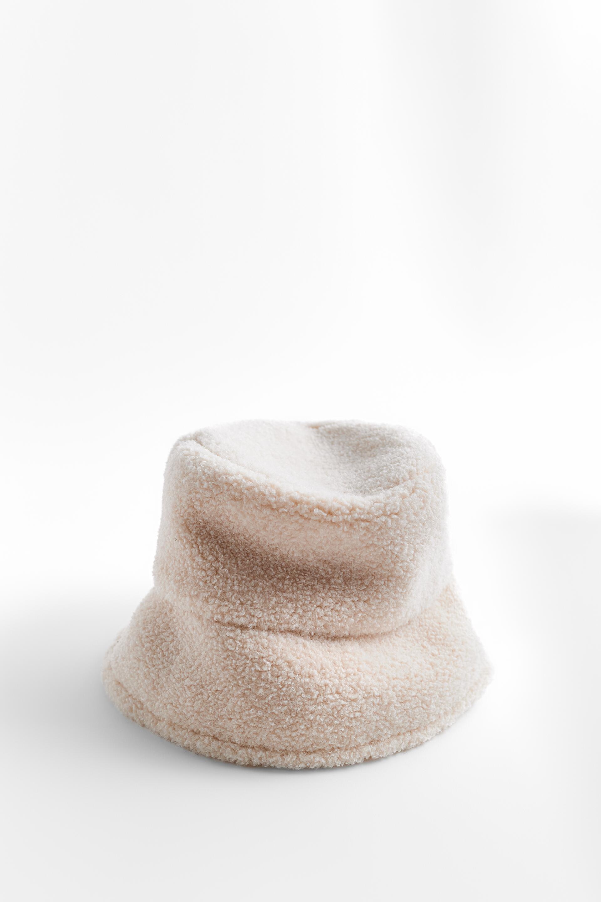 FAUX SHEARLING BUCKET HAT | ZARA Singapore