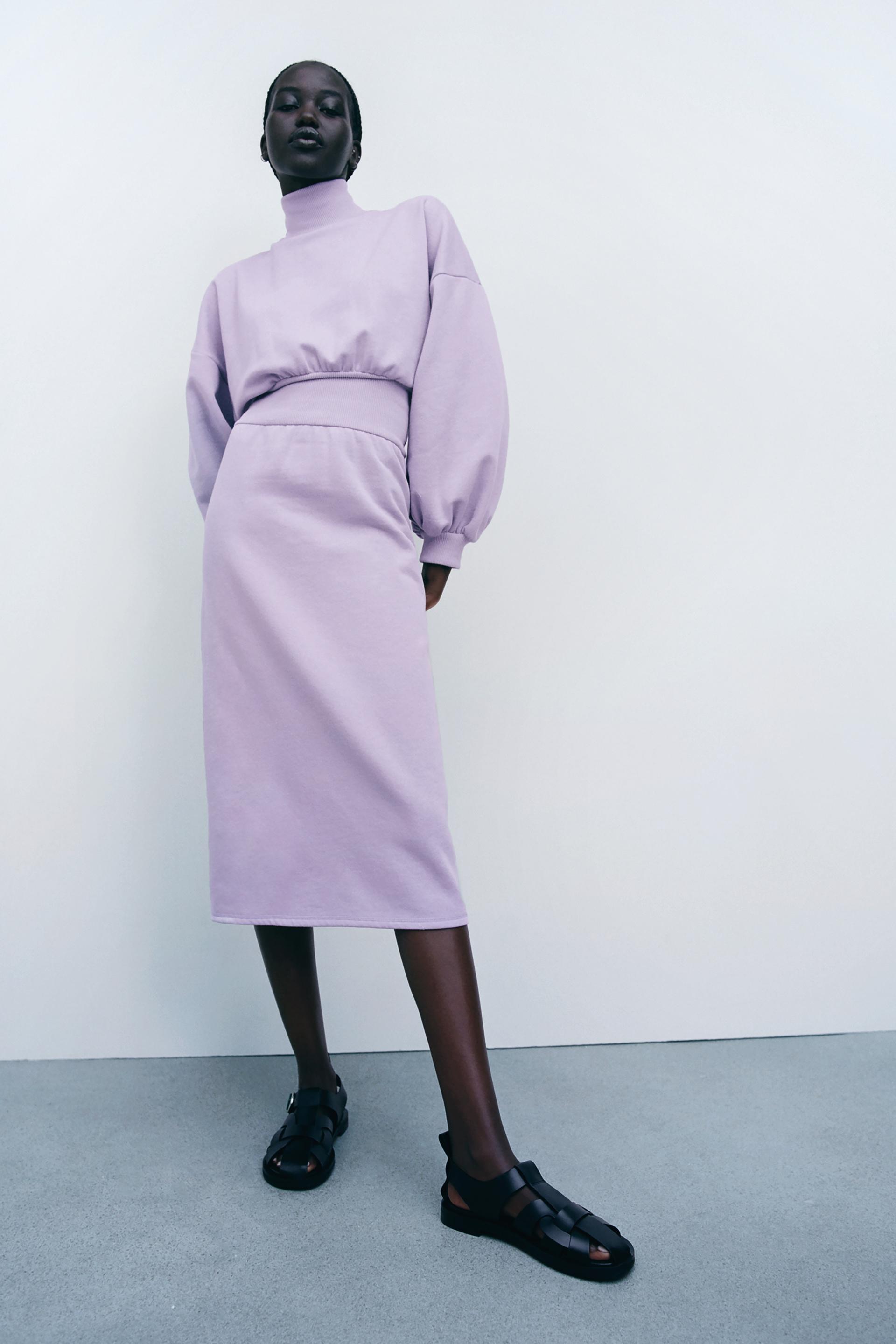 Zara plush midi dress Clearance