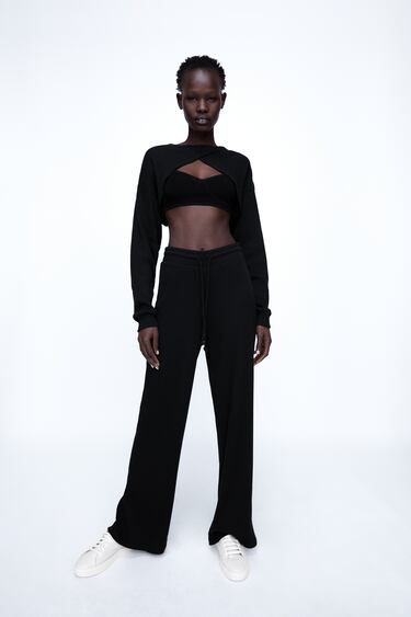 Pantalones Negros De Mujer Zara Espana