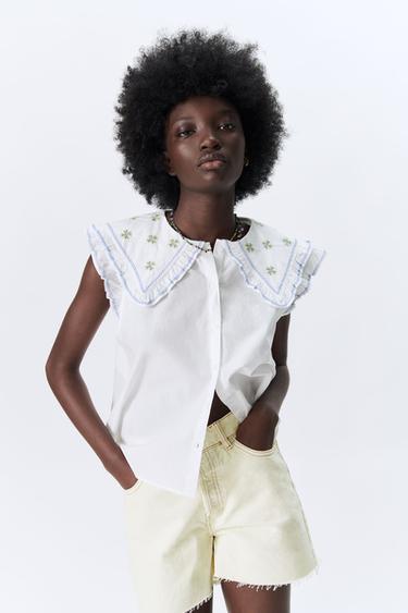BLUSA POPELÍN VOLUMEN | ZARA España - Canarias / Canary Islands