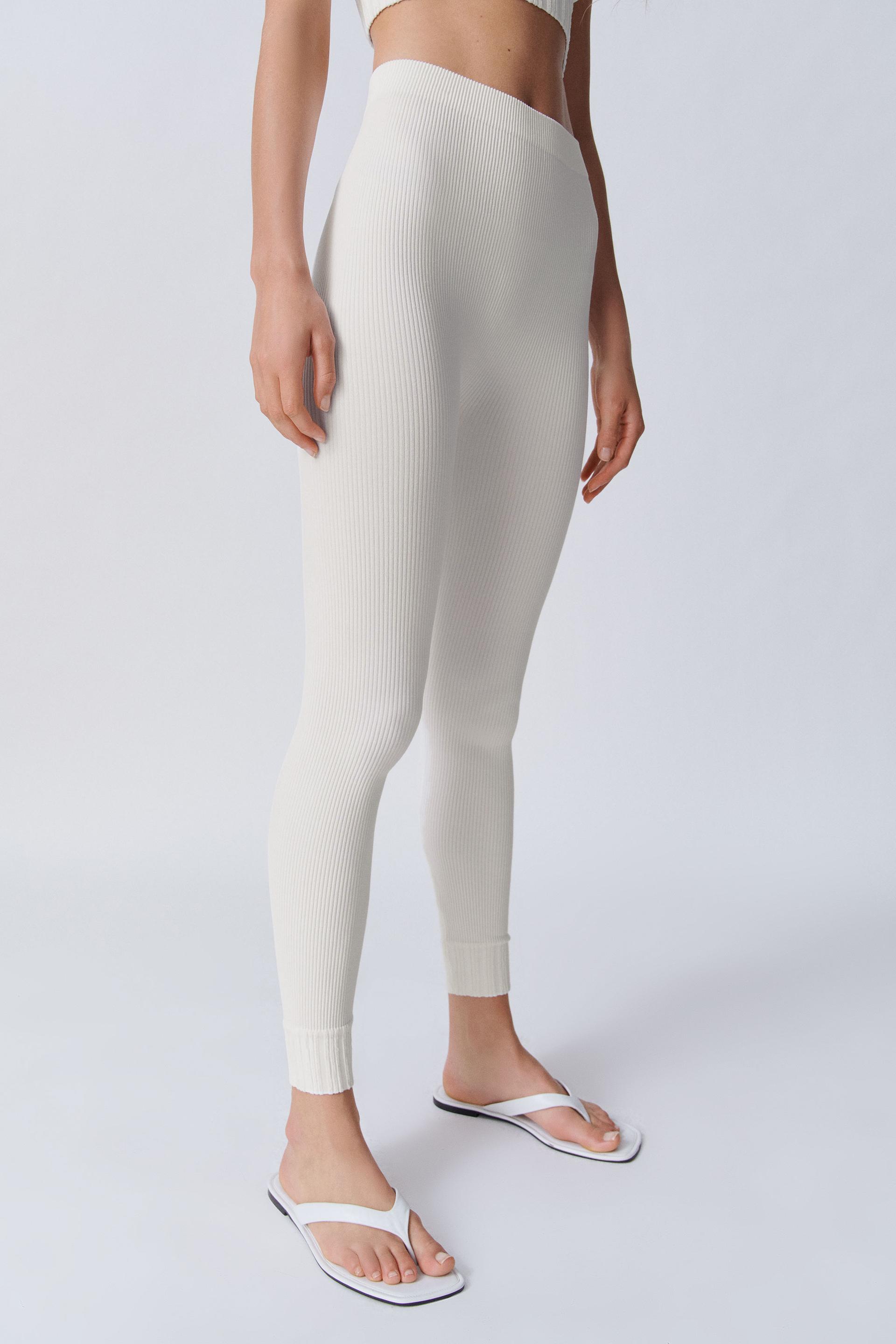 White zara leggings Clearance