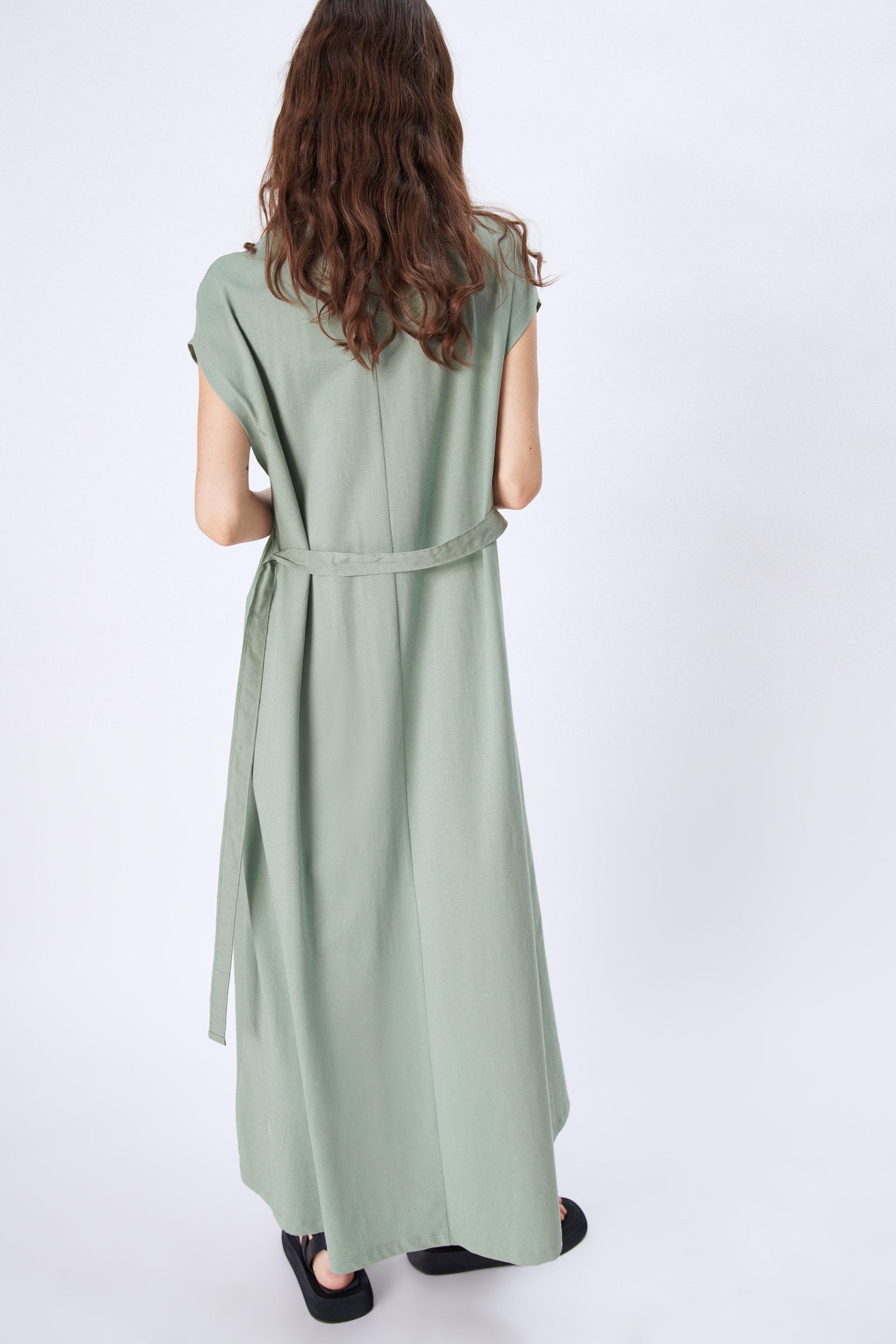 ベルト付きロングワンピース Zara Japan 日本 ベルト付きロングワンピース Zara Japan 日本