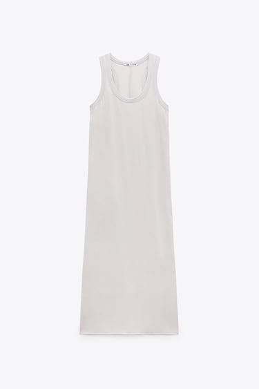 Image 1 of WASHED EFFECT LONG DRESS from Zara