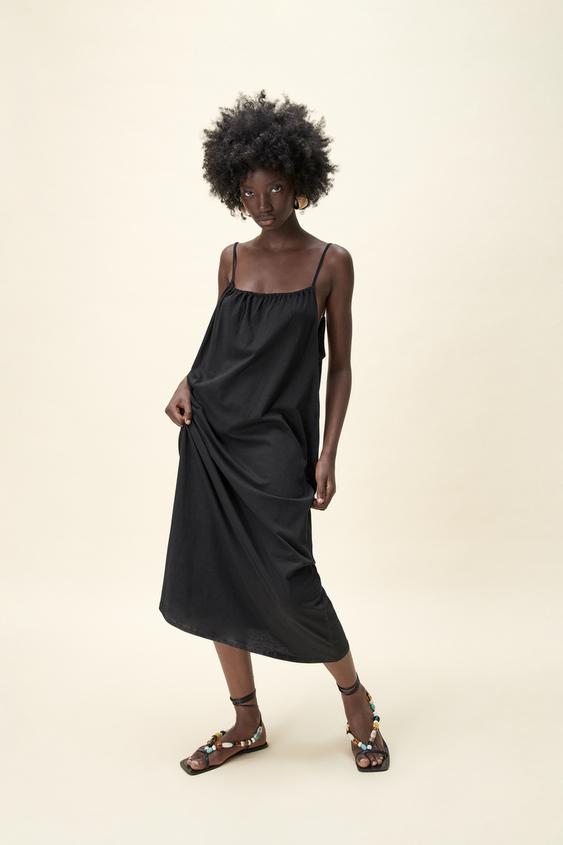 ミディ丈キャミソールワンピース Zara Japan 日本 ミディ丈キャミソールワンピース Zara Japan 日本