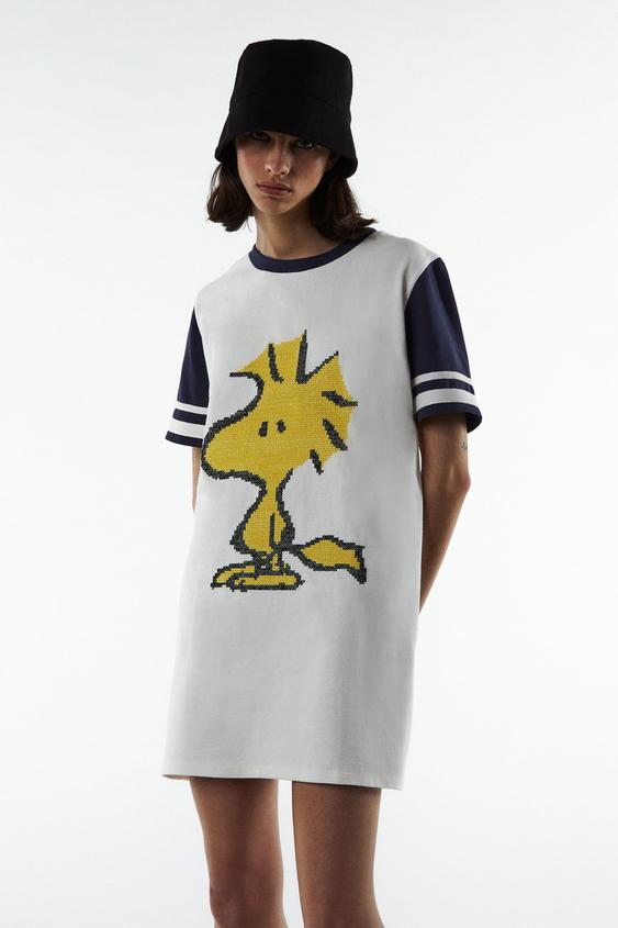 Zara snoopy dress clearance
