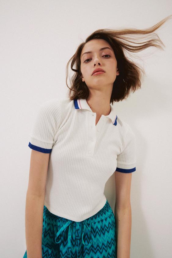 Polo t shirt zara clearance