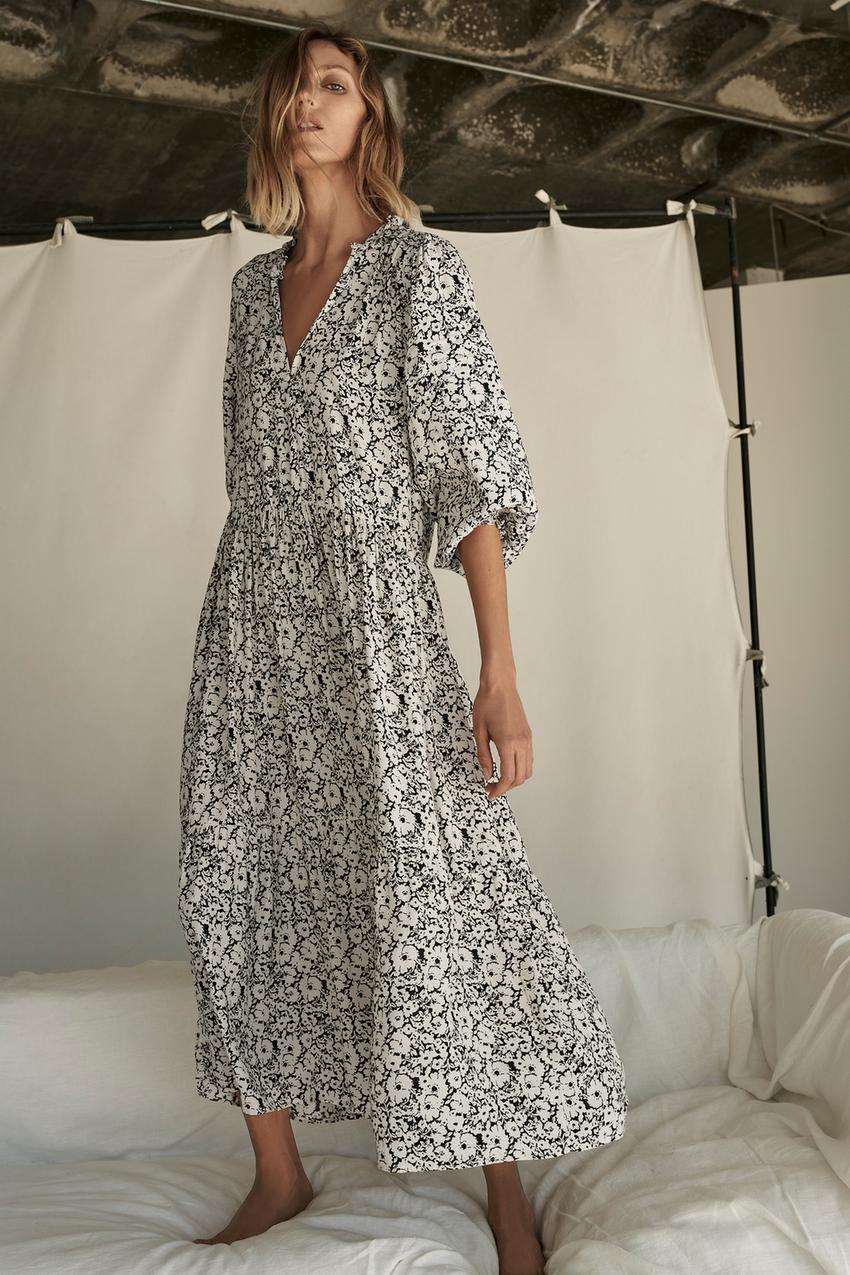 プリント柄オーバーサイズワンピース Zara Japan 日本 プリント柄オーバーサイズワンピース Zara Japan 日本