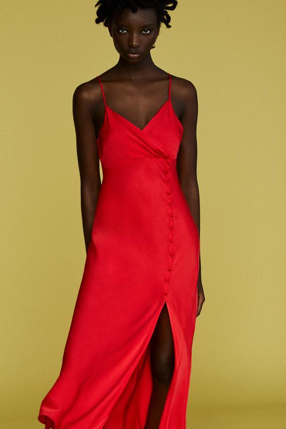 Imagen 1 de VESTIDO LENCERO SATINADO de Zara
