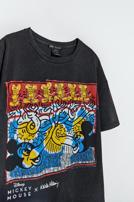 ミッキーマウス C ディズニー Keith Haring tシャツ Zara Japan 日本 ミッキーマウス C ディズニー Keith Haring tシャツ Zara Japan 日本