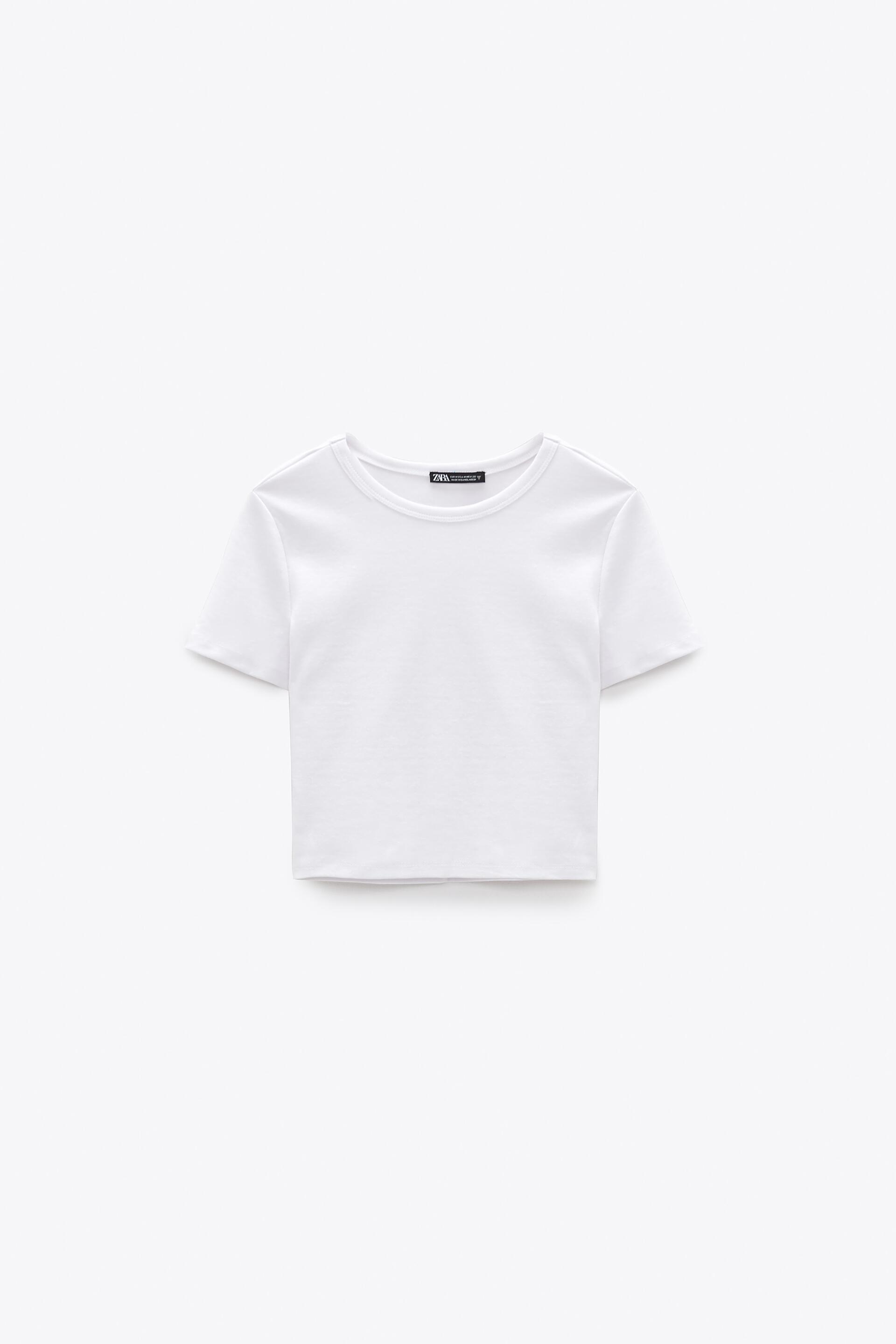 クロップド丈tシャツ Zara Japan 日本 クロップド丈tシャツ Zara Japan 日本