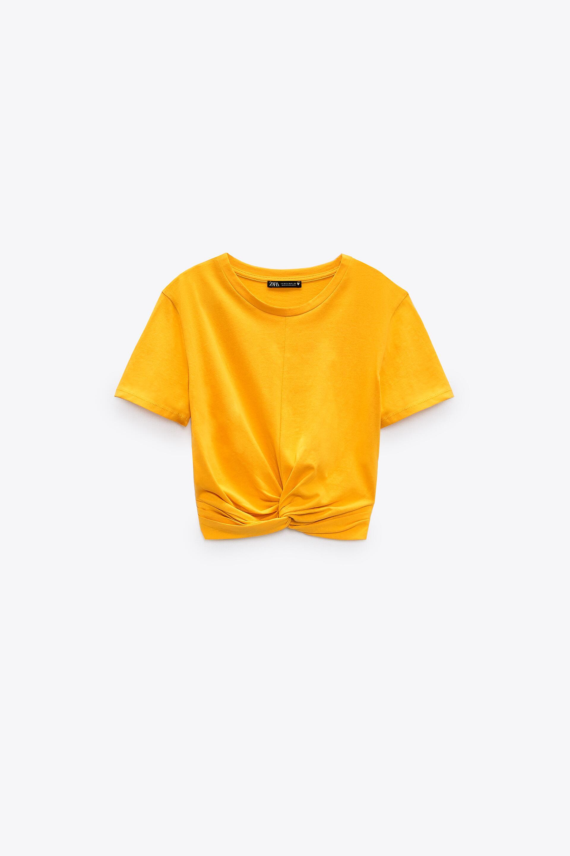 Camiseta nudo zara clearance