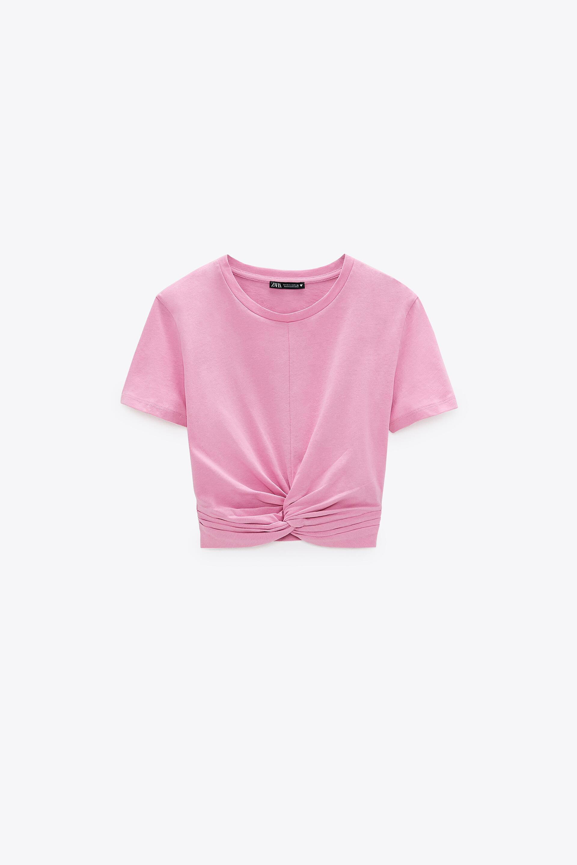 Camiseta nudo zara clearance