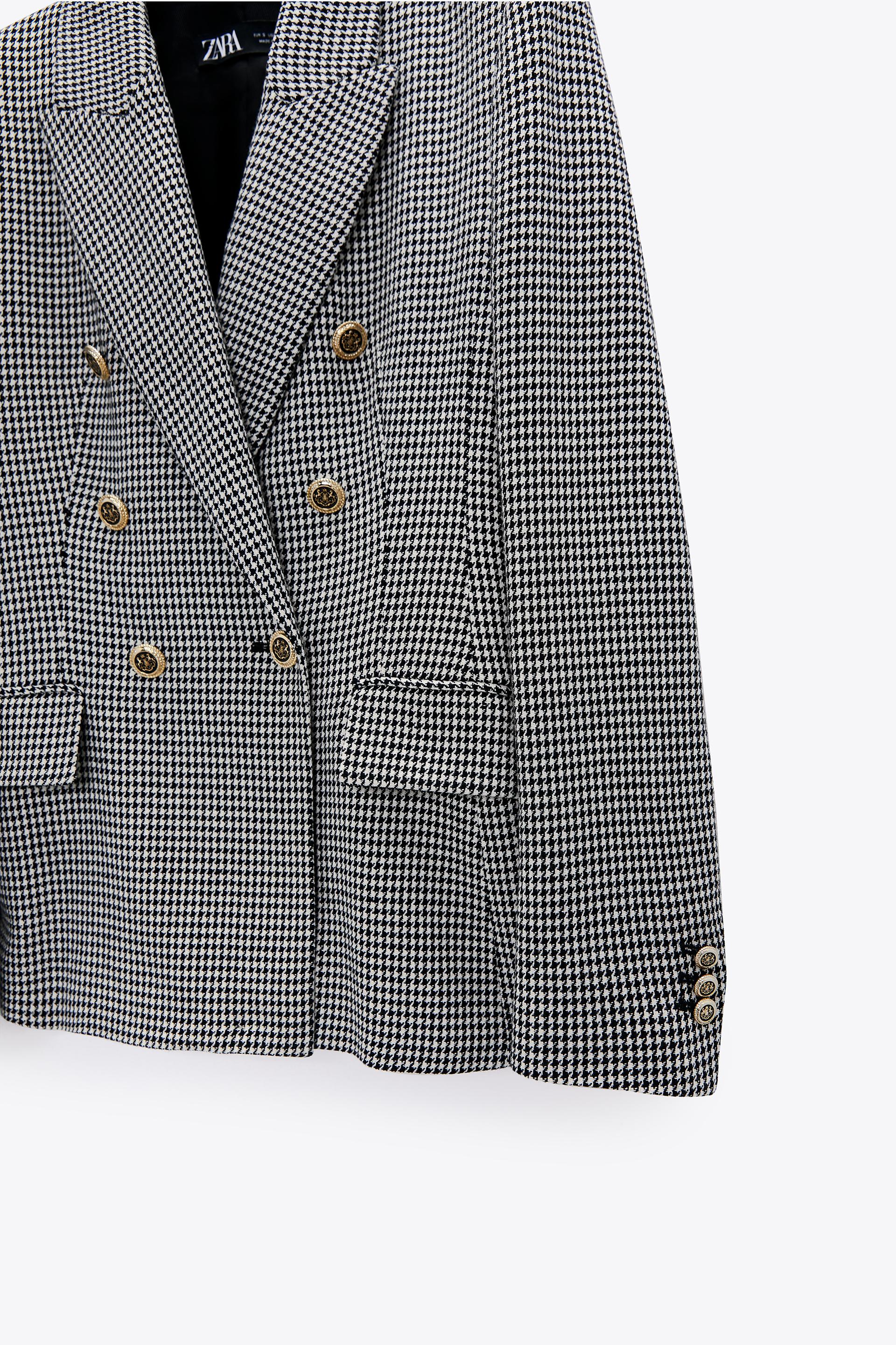 千鳥格子柄ブレザー Zara Japan 日本 千鳥格子柄ブレザー Zara Japan 日本