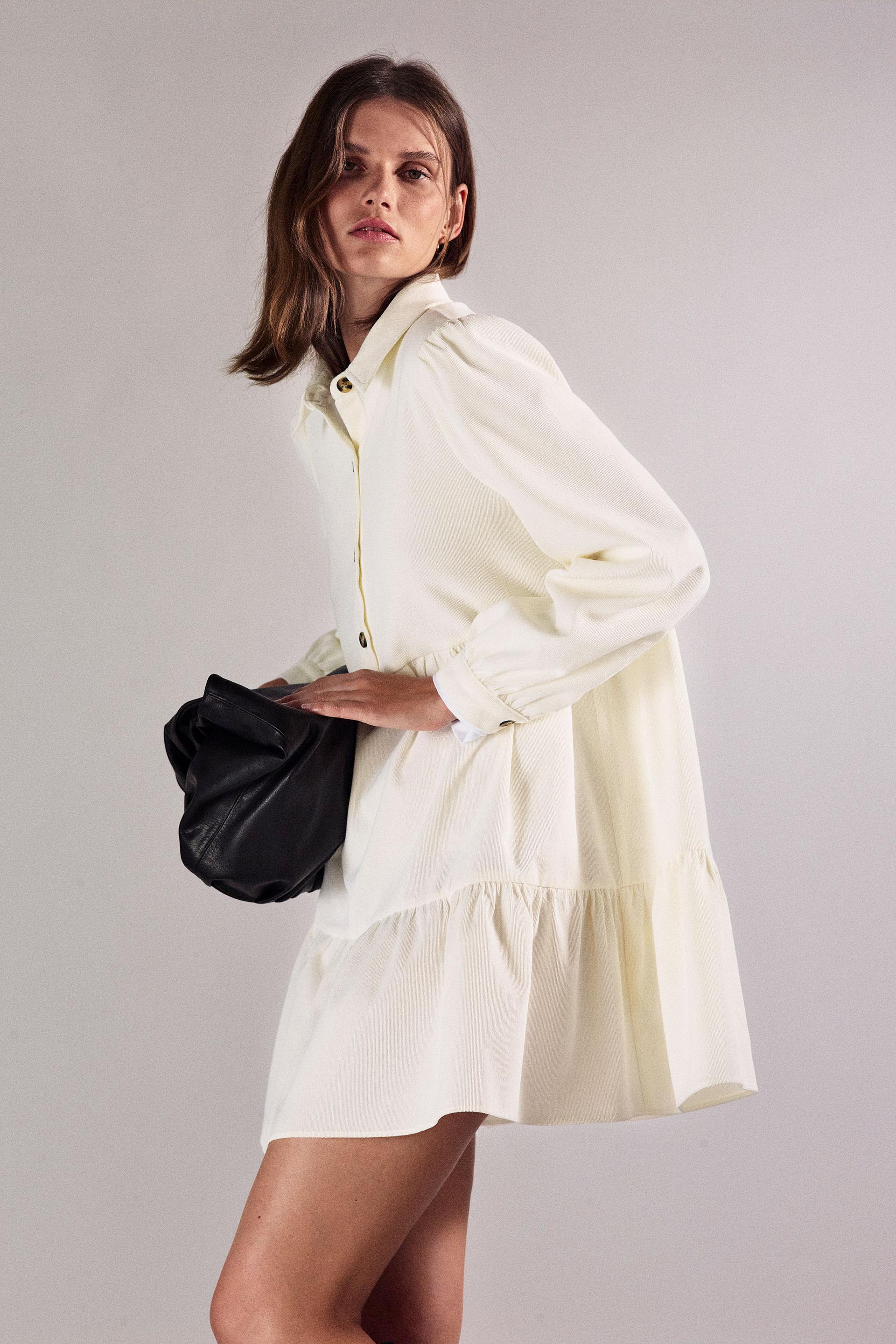 コーデュロイ ミニワンピース Zara Japan 日本 コーデュロイ ミニワンピース Zara Japan 日本