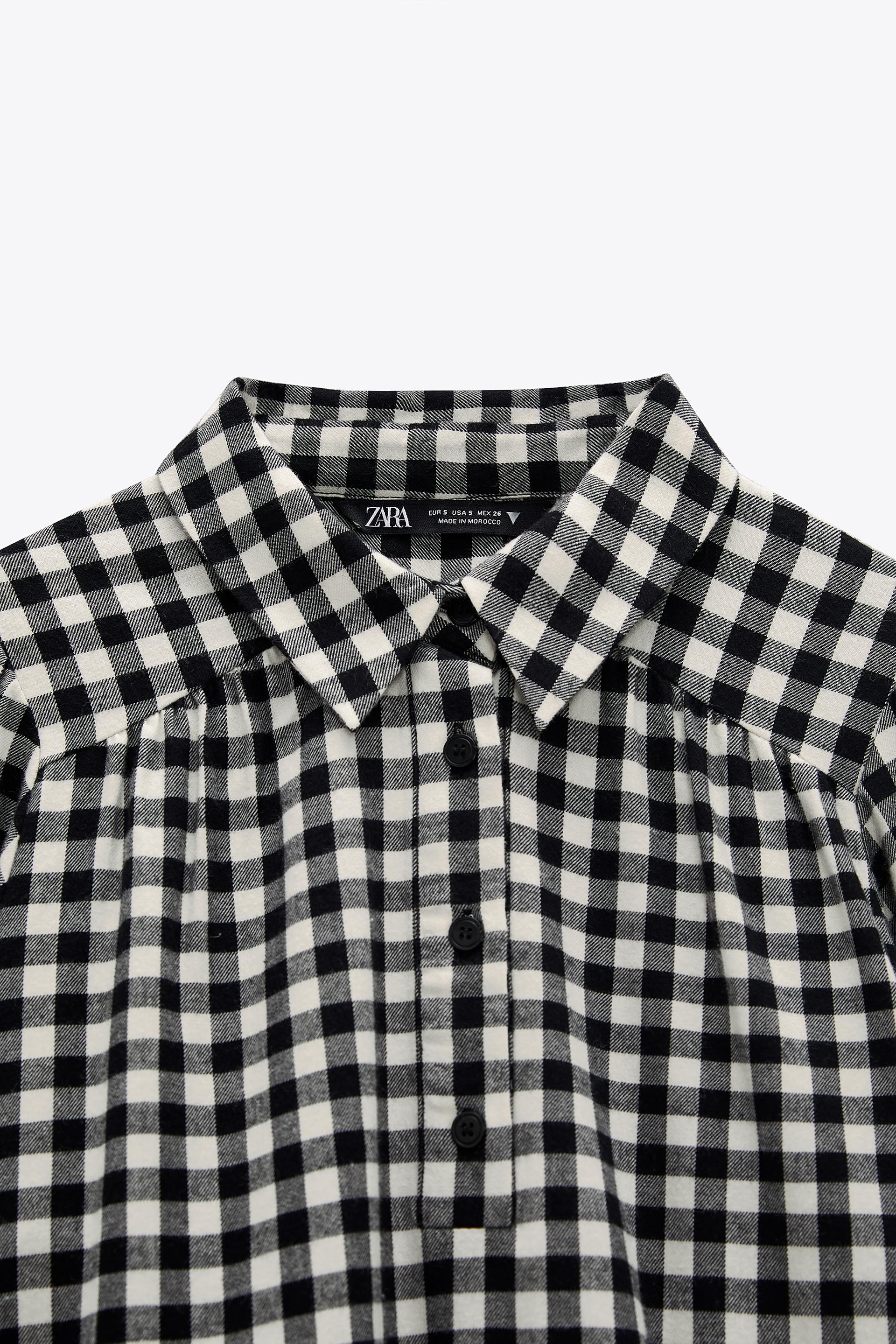 ギンガムチェック柄ワンピース Zara Japan 日本 ギンガムチェック柄ワンピース Zara Japan 日本