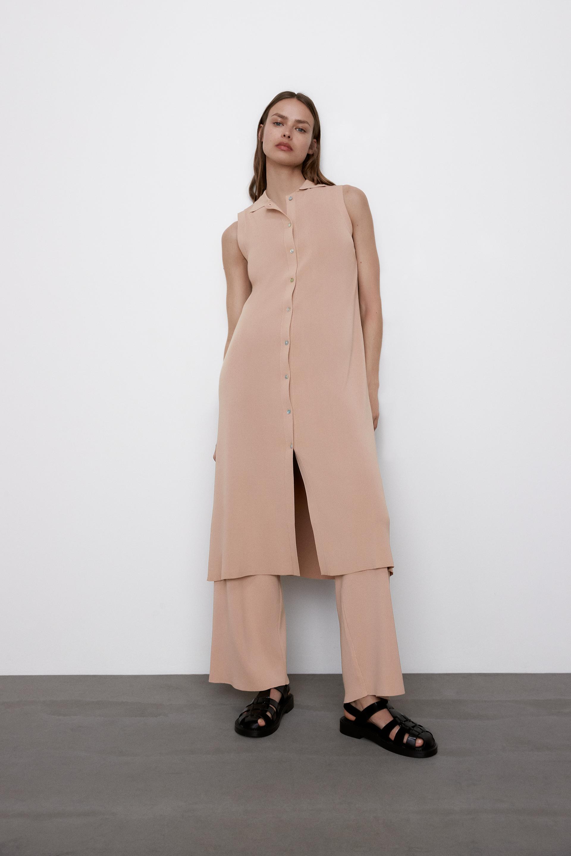 ロング丈ニットベスト Zara Japan 日本 ロング丈ニットベスト Zara Japan 日本