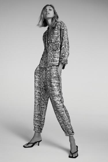レオパード柄パンツ Zara Japan 日本 レオパード柄パンツ Zara Japan 日本