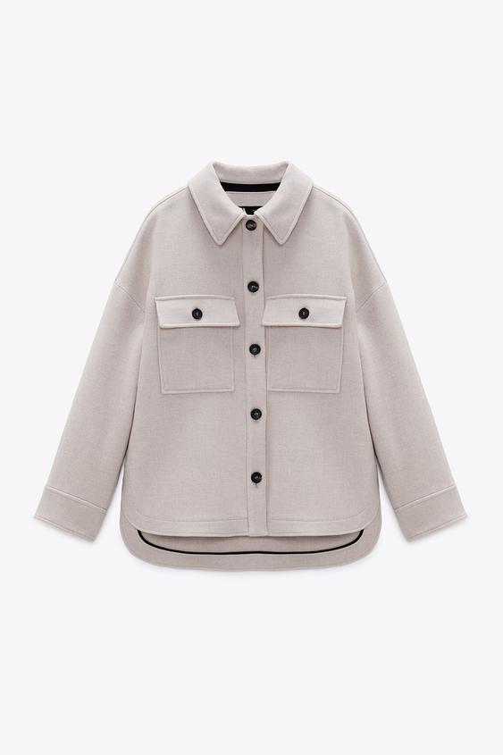 Surchemise en laine zara clearance