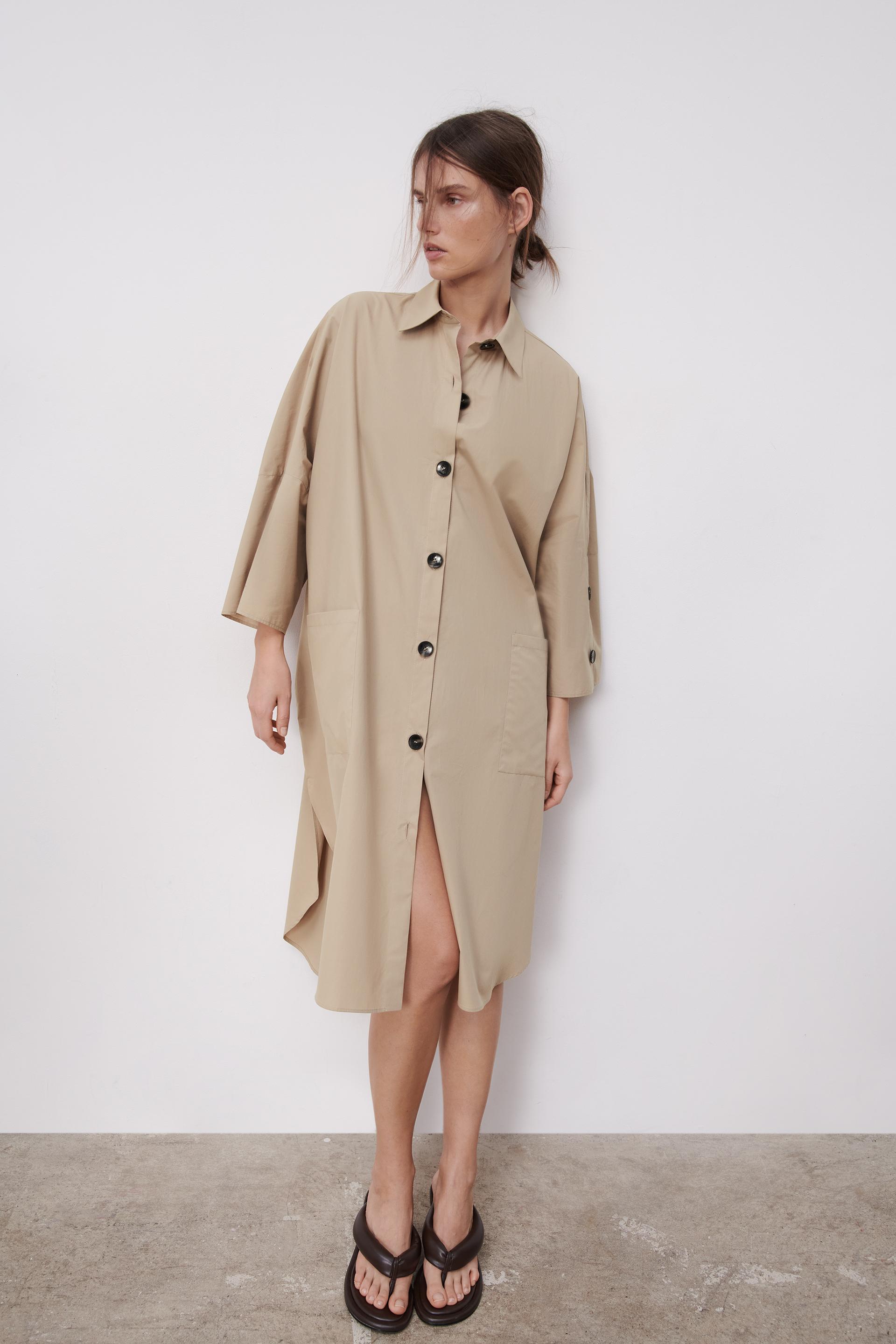 オーバーサイズ仕様シャツワンピース Zara Japan 日本 オーバーサイズ仕様シャツワンピース Zara Japan 日本