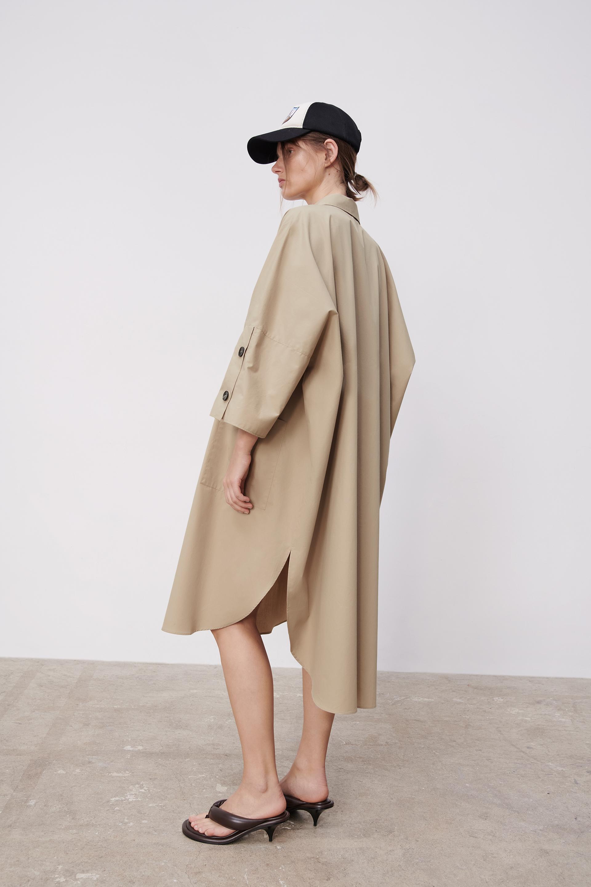 オーバーサイズ仕様シャツワンピース Zara Japan 日本 オーバーサイズ仕様シャツワンピース Zara Japan 日本