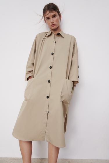 オーバーサイズ仕様シャツワンピース Zara Japan 日本 オーバーサイズ仕様シャツワンピース Zara Japan 日本
