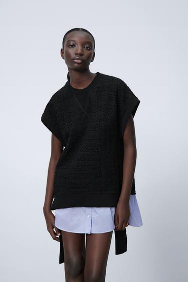 ダブルファブリック ミニワンピース Zara Japan 日本 ダブルファブリック ミニワンピース Zara Japan 日本