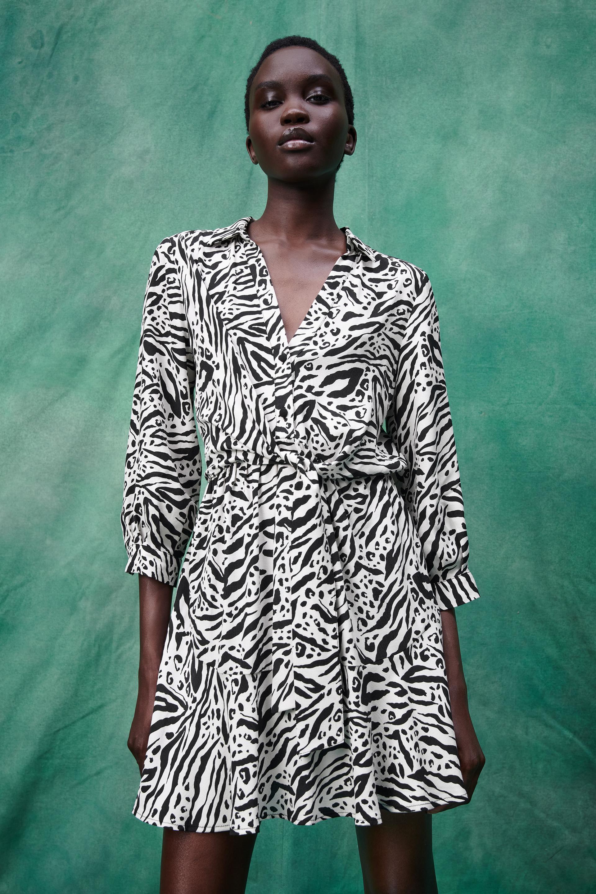 アニマル柄ワンピース Zara Japan 日本 アニマル柄ワンピース Zara Japan 日本