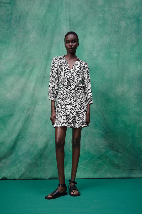 アニマル柄ワンピース Zara Japan 日本 アニマル柄ワンピース Zara Japan 日本