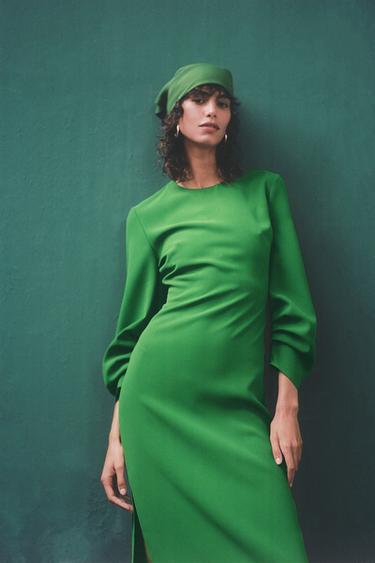 Robe vert bouteille zara clearance