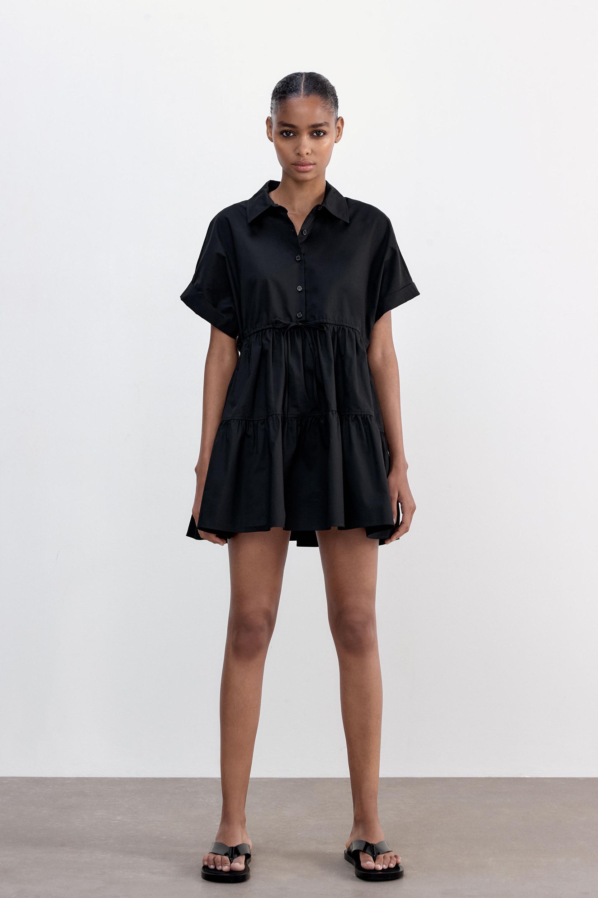 オックスフォード ショートワンピース Zara Japan 日本 オックスフォード ショートワンピース Zara Japan 日本