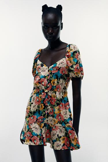 花柄ワンピース レディース 最新コレクション Zara 日本 花柄ワンピース レディース 最新コレクション Zara 日本