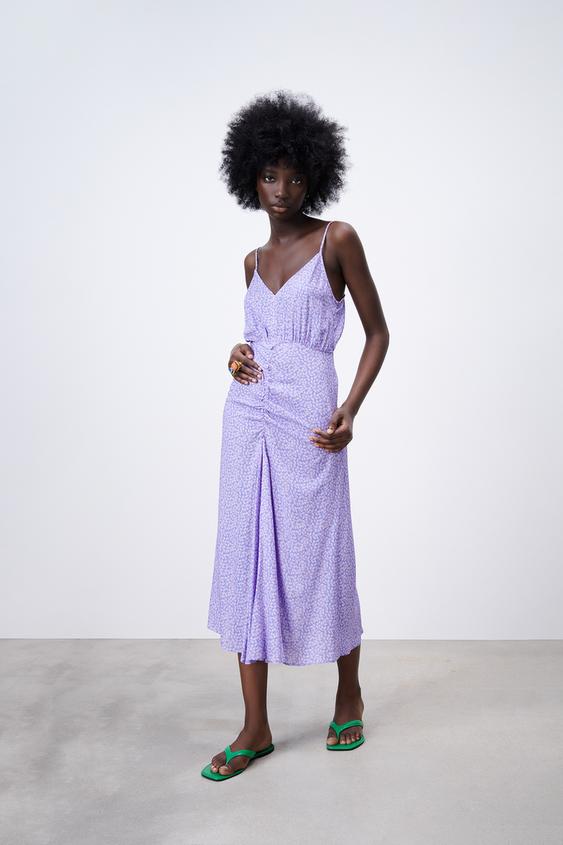 ドレープディテール ミディワンピース Zara Japan 日本 ドレープディテール ミディワンピース Zara Japan 日本