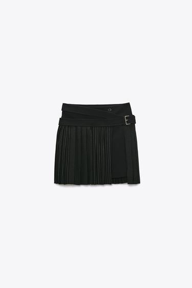 FALDA COMBINADA CINTURÓN LIMITED EDITION - Negro | ZARA Chile