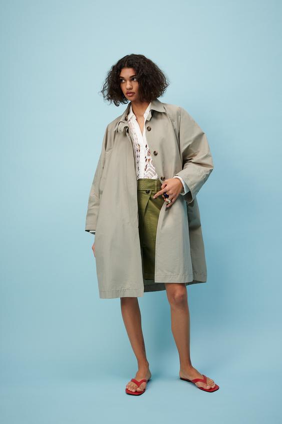 オーバーサイズトレンチコート Zara Japan 日本 オーバーサイズトレンチコート Zara Japan 日本