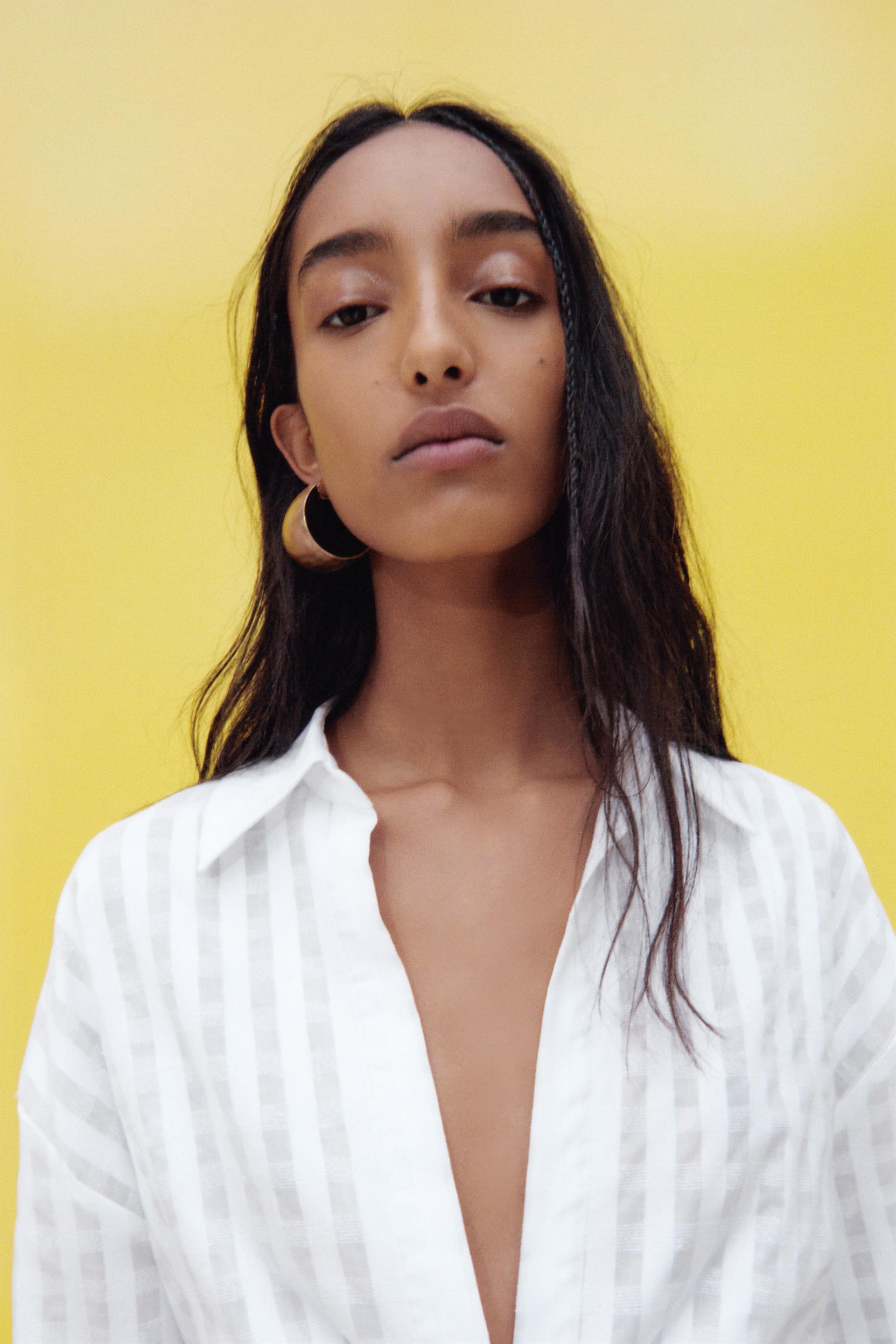 Zara draped tied shirt Clearance