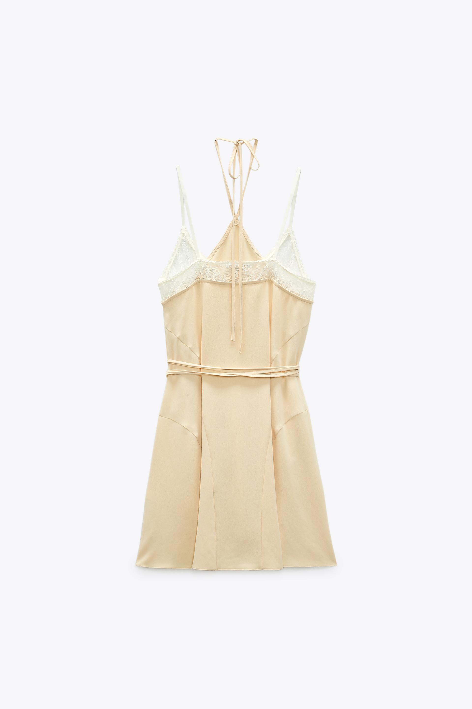 Zara combination lace dress Clearance