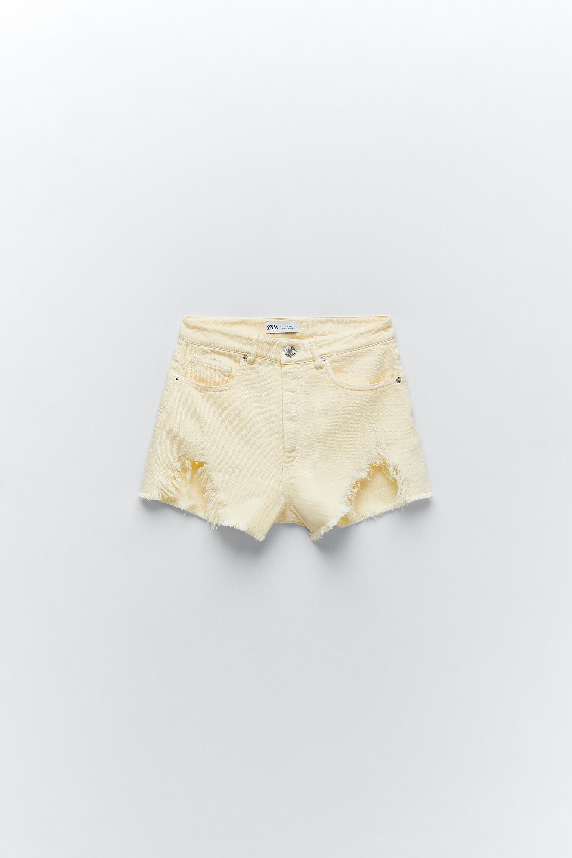 Zara yellow shorts Outlet