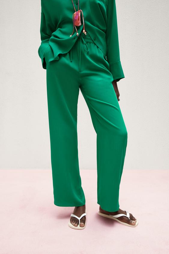 フルイドパンツ Zara Japan 日本 フルイドパンツ Zara Japan 日本