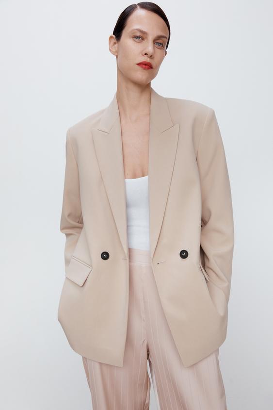 ダブルブレスト仕様オーバーサイズブレザー Zara Japan 日本 ダブルブレスト仕様オーバーサイズブレザー Zara Japan 日本