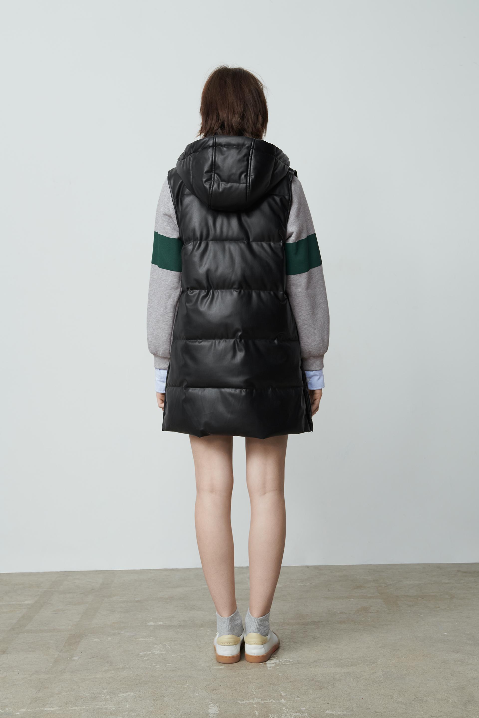 フェイクレザー ロングベスト Zara Japan 日本 フェイクレザー ロングベスト Zara Japan 日本