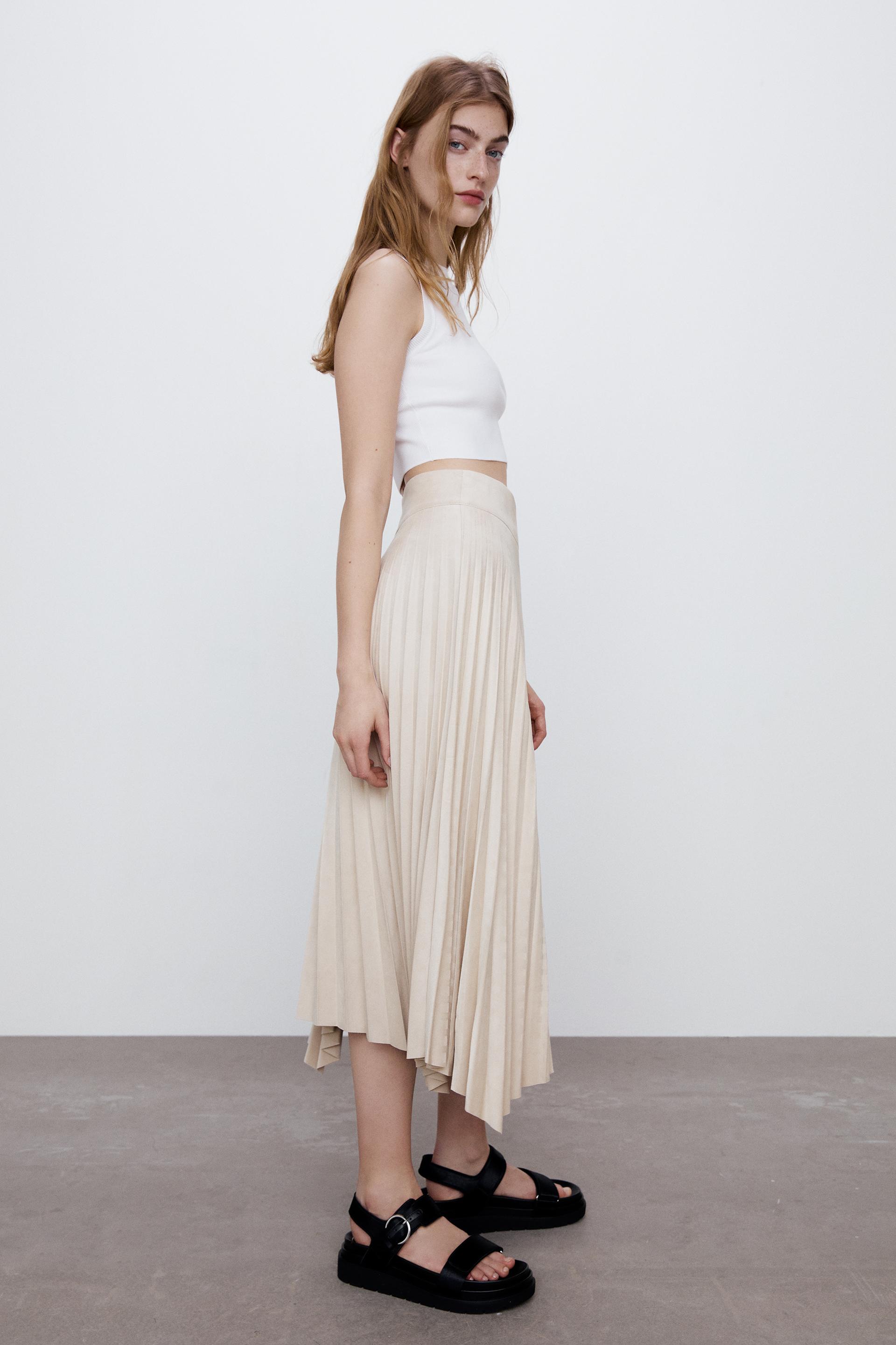 プリーツ ミディスカート Zara Japan 日本 プリーツ ミディスカート Zara Japan 日本