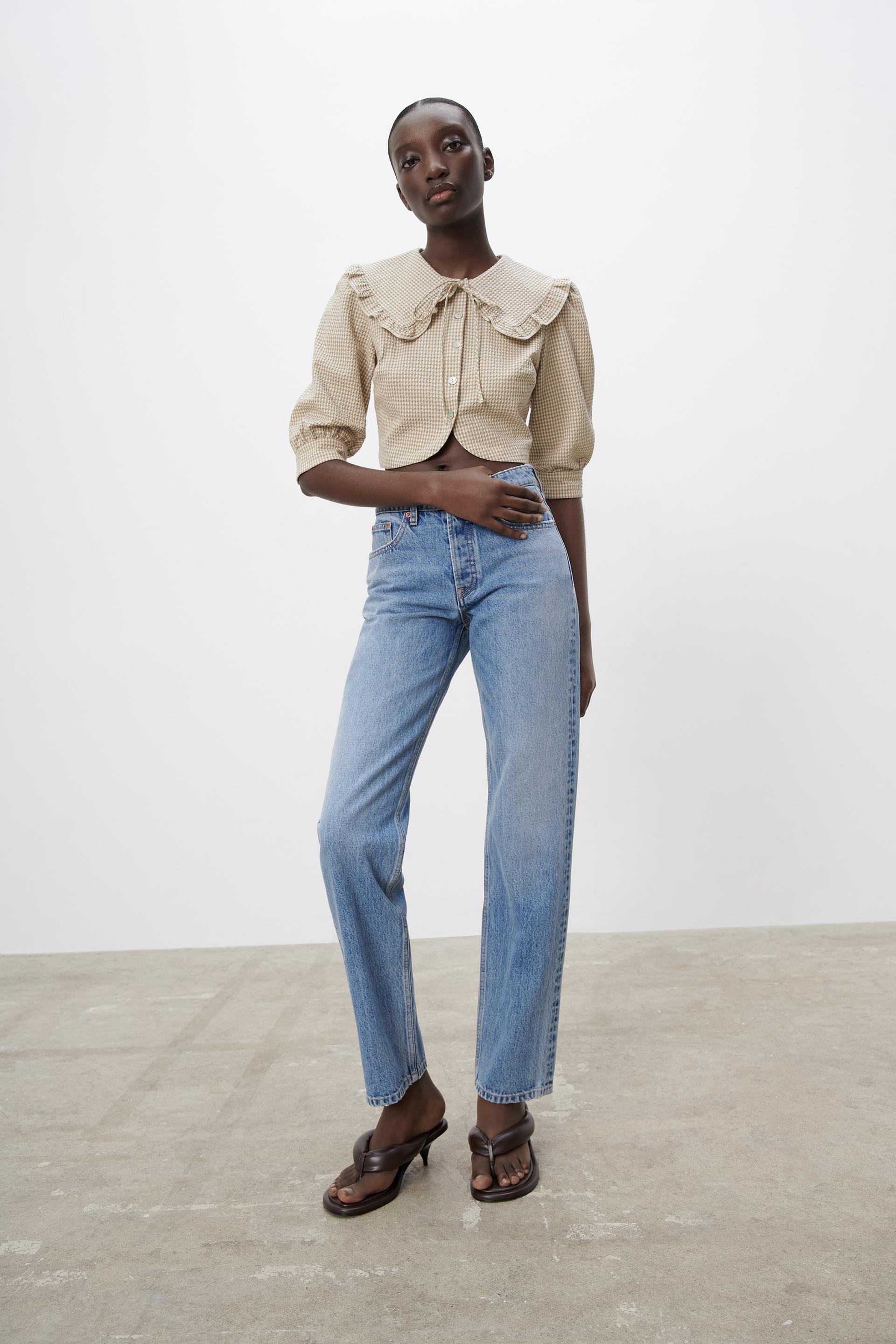 テクスチャード チェック トップス Zara Japan 日本 テクスチャード チェック トップス Zara Japan 日本