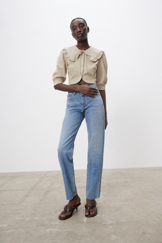 Chemise à carreaux zara clearance