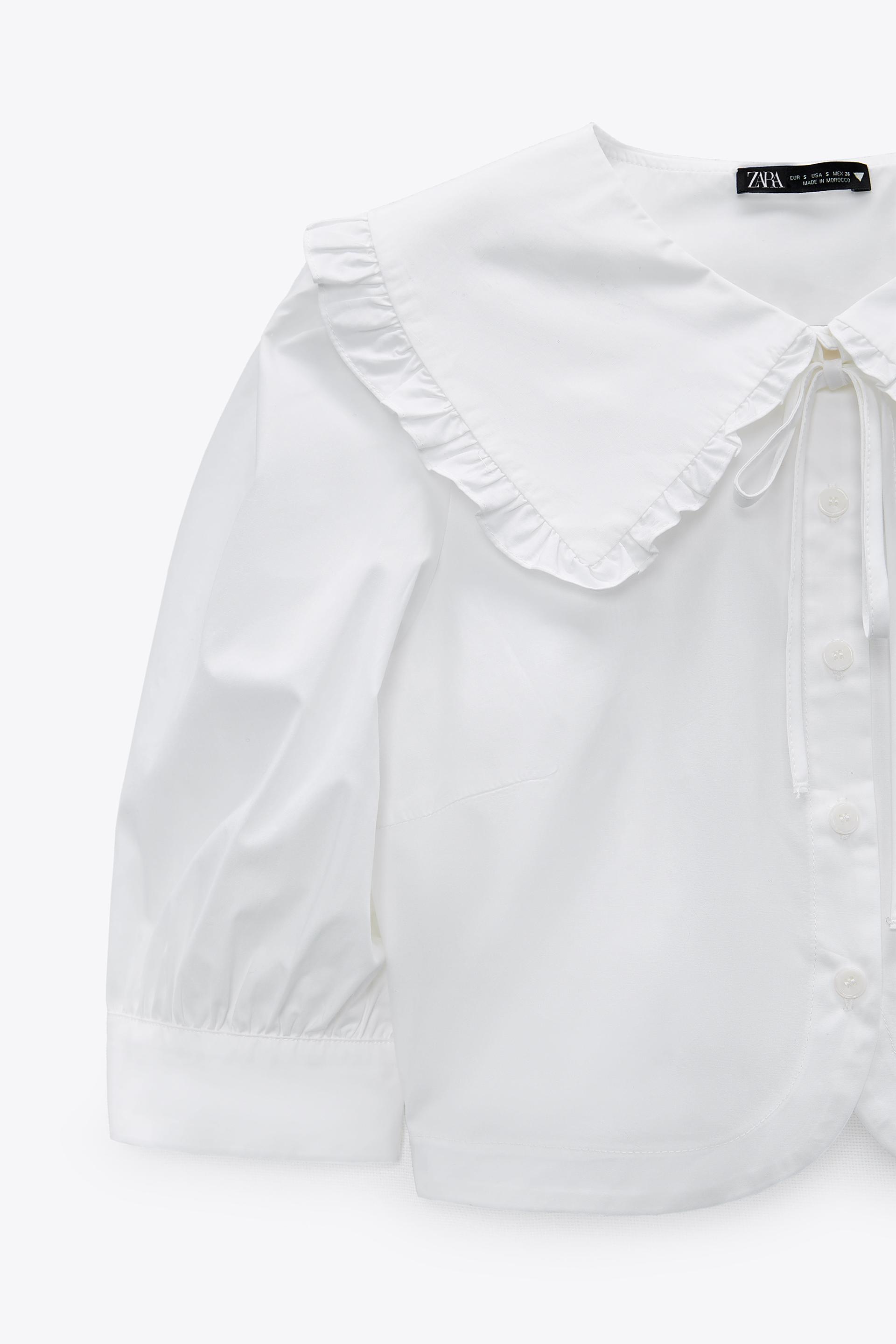 ピーターパン襟シャツ Zara Japan 日本 ピーターパン襟シャツ Zara Japan 日本